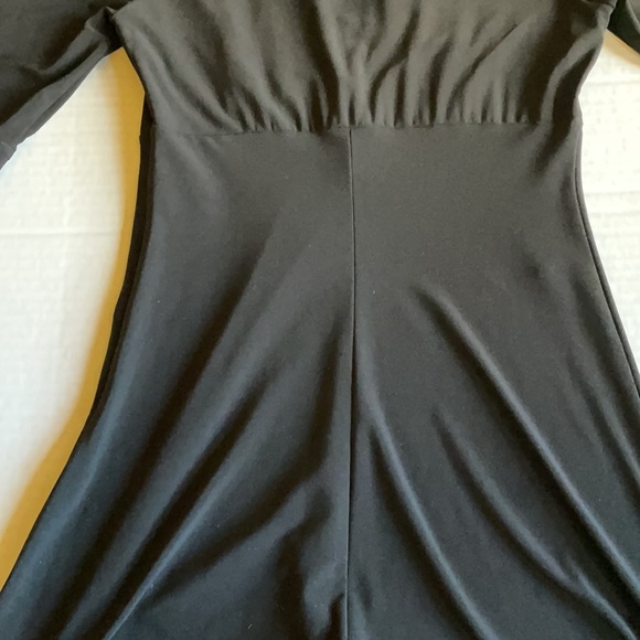 LAUNDRY By ShELLI SEGAL Women Black A-Line Dress Size 0 - Picture 11 of 14